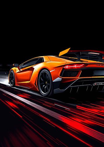 Lamborhini Auto Van Achteren