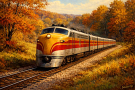 Locomotives Through History – 1950s - EMD E8 Streamliner Train