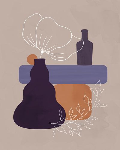 Stilleven van een grote bloem