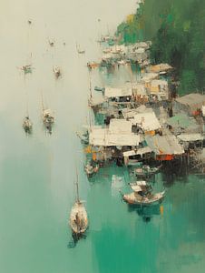 Thailand, modern und abstrakt in grün