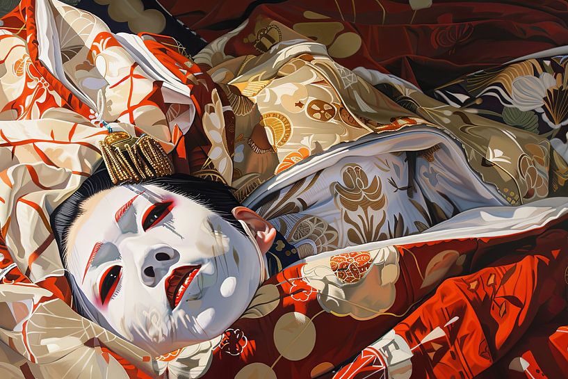 schilderachtig japans kunstwerk van Egon Zitter