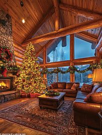 Cozy Christmas Living Room with Festive Cheer ?✨