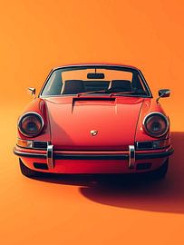 Roter Porsche-Klassiker von rendyokt rendy