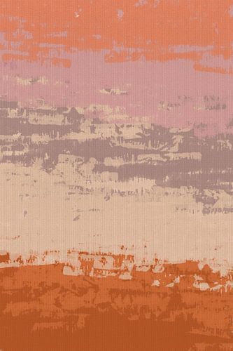 Abstract zomerlandschap in warme kleuren