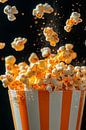 Popcorn explosie in een retro beker - heerlijk! van Poster Art Shop thumbnail