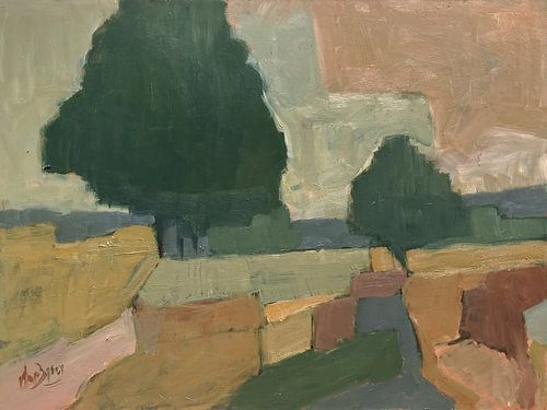 Fields and hills by Nop Briex