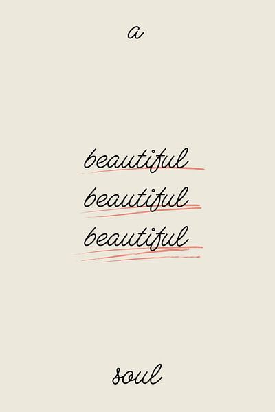 Colorful Words - Beautiful Soul by Studio Malabar