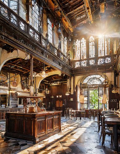 Lost Places koffiebar met twee verdiepingen