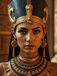 Altägyptische Königin Wandkunst - Pharao von Mido