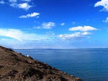 viewing the cliffs and a the sea