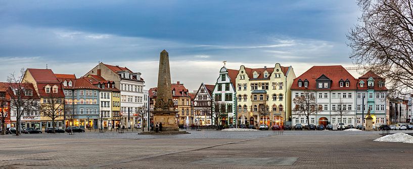 Het oude stadscentrum van Erfurt van Roland Brack