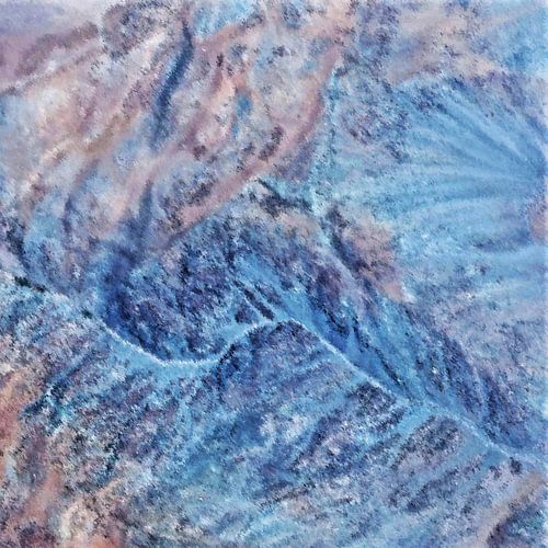 die Anden von oben mixed media