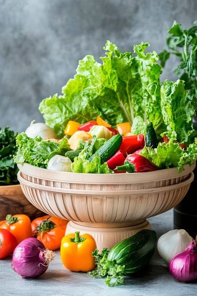 Vegetable salad indulgence by Poster Art Shop