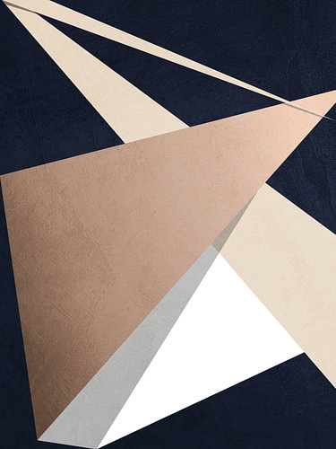Contemporary minimalist geometric abstract art, earthy tones