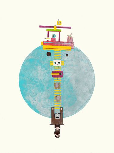 Helicopter Very High with animals