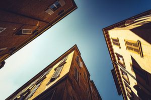 Architectuurfotografie Italië – Modena Gebouwen Canvas Verticale Stadskunst 05