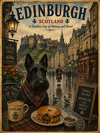Schottischer Terrier in Edinburgh von Erika Kaisersot