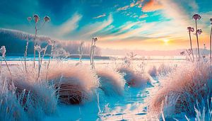 Winterlandschaft mit Schnee von Mustafa Kurnaz