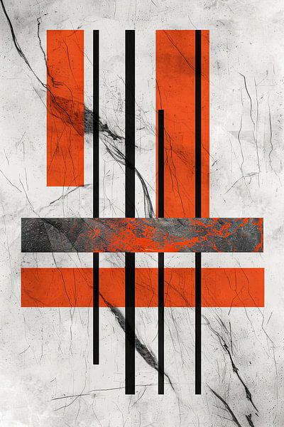 Abstract geometry on marble by Poster Art Shop