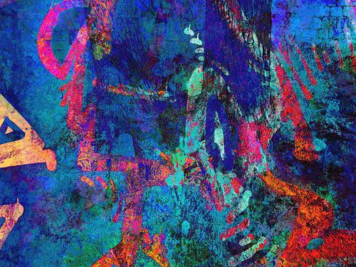 Modern, Abstract Digitaal Kunstwerk – Sleeping At The Wheel