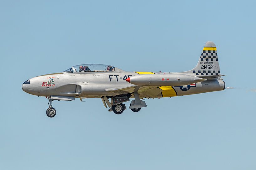 Flyby Lockheed T-33 Shooting Star &quot;Ace Maker II&quot;. by Jaap van den Berg