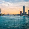 Sunset over Rotterdam Skyline by Nancy Pauwels Photo