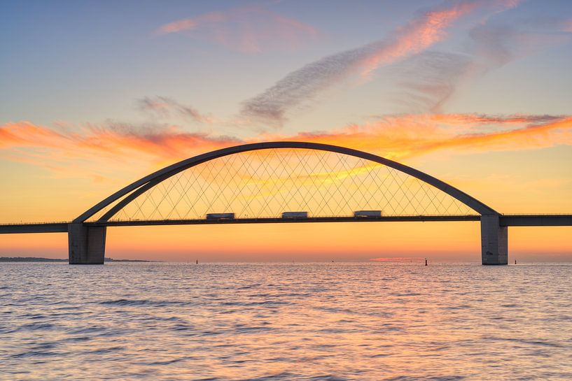 Brug over de Fehmarnsund van Michael Valjak