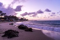 Purple sunset on the beach by Reis Genie thumbnail