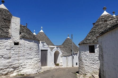 Traditionele trulli huisjes in Alberobello, Apulië 