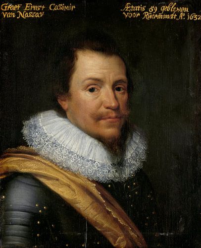 Portret van Ernst Casimir, graaf van Nassau-Dietz, Michiel Jansz. van Mierevelt