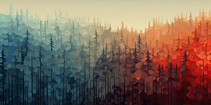 Forêt abstraite sur Imagine