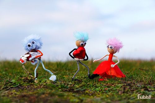 Fubby's in a romantic mood with love hearts.