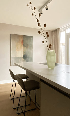 Modern abstract in muted colours, minimalism