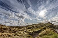 Wolken im Dünengebiet von Egmond