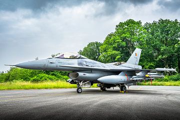 F-16 gevechtsvliegtuig op de vliegbasis van Florennes van KC Photography