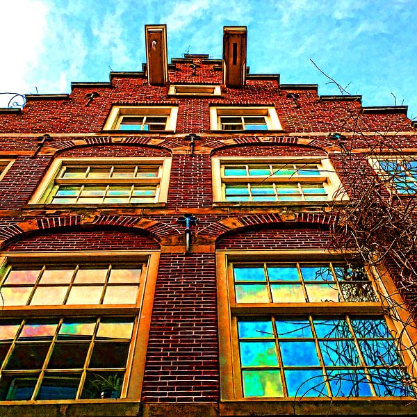 Colorful Amsterdam #106 van Theo van der Genugten