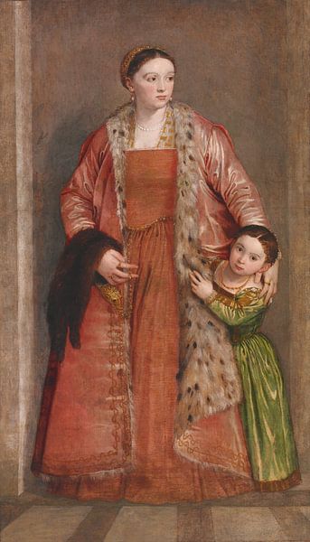 Gräfin Livia von Porto Thiene und ihre Tochter, Paolo Veronese von Meisterhafte Meister