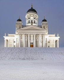 Helsinki Cathedral in winter, Finland by Adelheid Smitt
