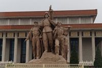 standbeeld voor de lange mars