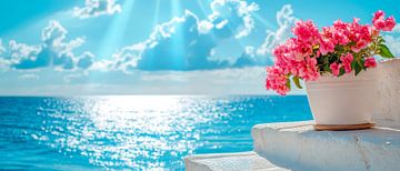 Blooming splendour by the sea by Poster Art Shop