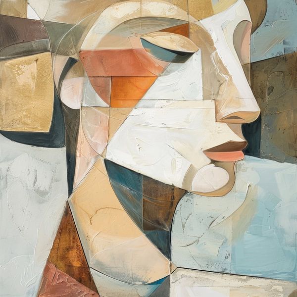 Cubist woman by Poster Art Shop