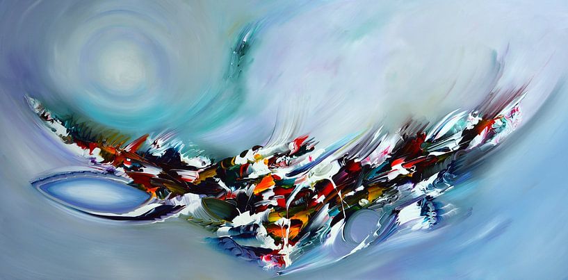 Abstract Blue by Gena Theheartofart