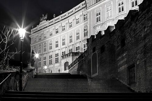 Kasteel van Praag bij nacht