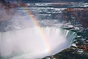 Arc-en-ciel à Horseshoe Falls Niagara Falls