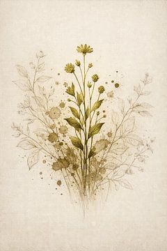 Goldene Wildblume Resilienz von Avinigav