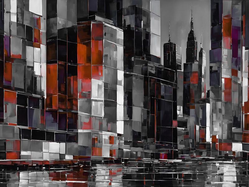 New York through a Cubist Lens by Bart Veeken