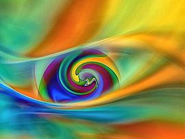 Spirale Lebensfluß 1 von Claudia Gründler