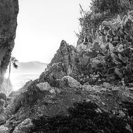Costa del Sol landscape black and white by Manfred Voss, Black-White Photography