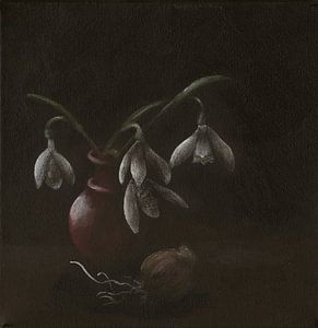Nature morte avec Perce-neige, Galanthus