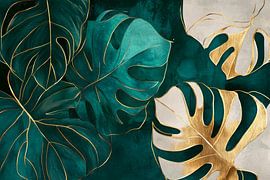 Tropisches Blätterdesign von Poster Art Shop